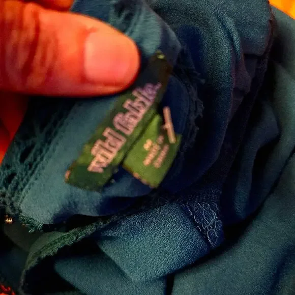 Wild Fable teal babydoll slip dress NWT size medium - Picture 4 of 6